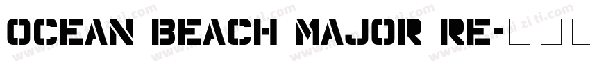 Ocean Beach Major Re字体转换